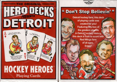 PlayingCardDecks.com-Detroit Hockey Heroes Playing Cards