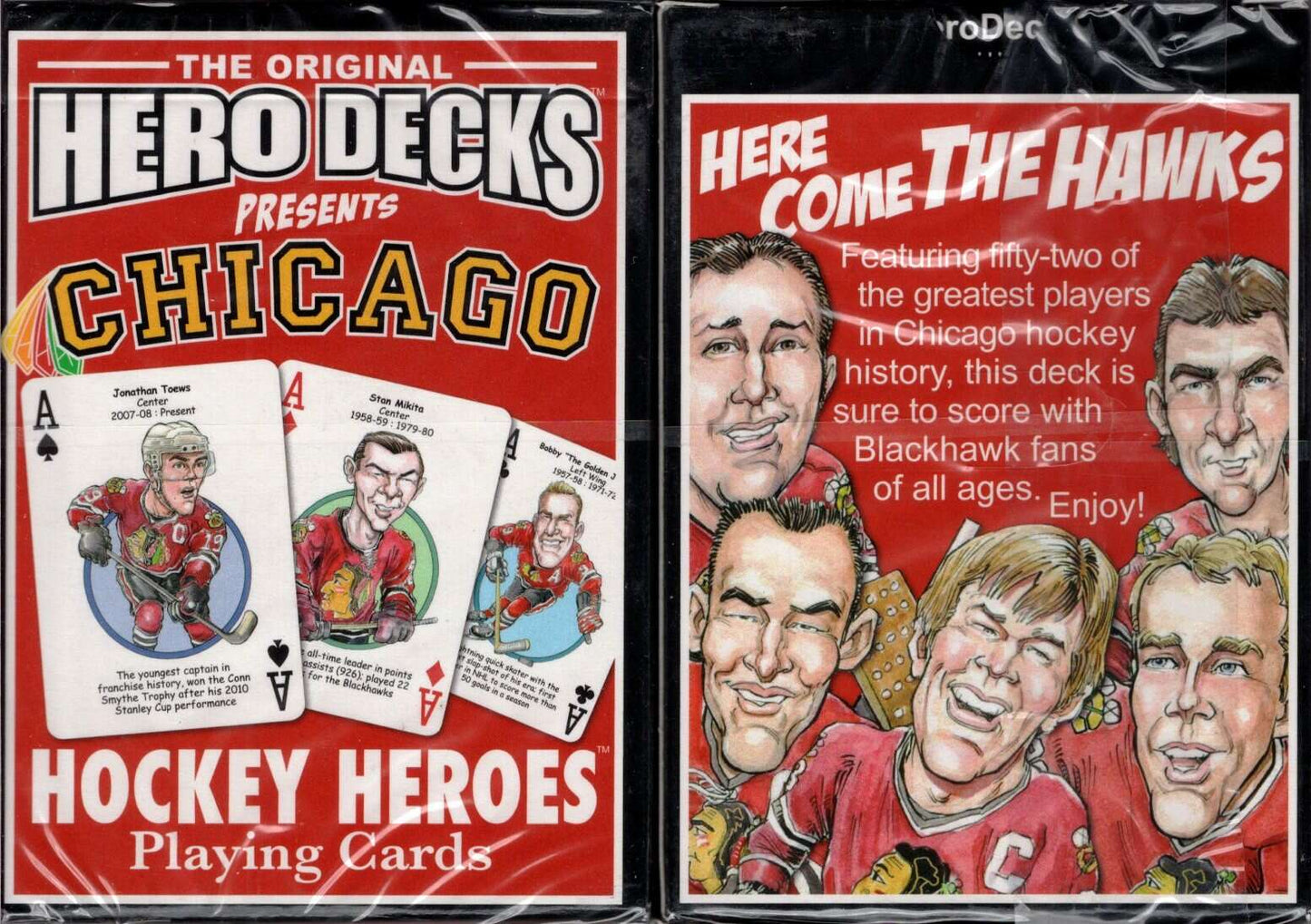 PlayingCardDecks.com-Chicago Hockey Heroes Playing Cards