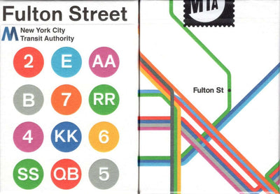 PlayingCardDecks.com-Fulton Street MTA 1972 Vignelli Map Playing Cards USPCC