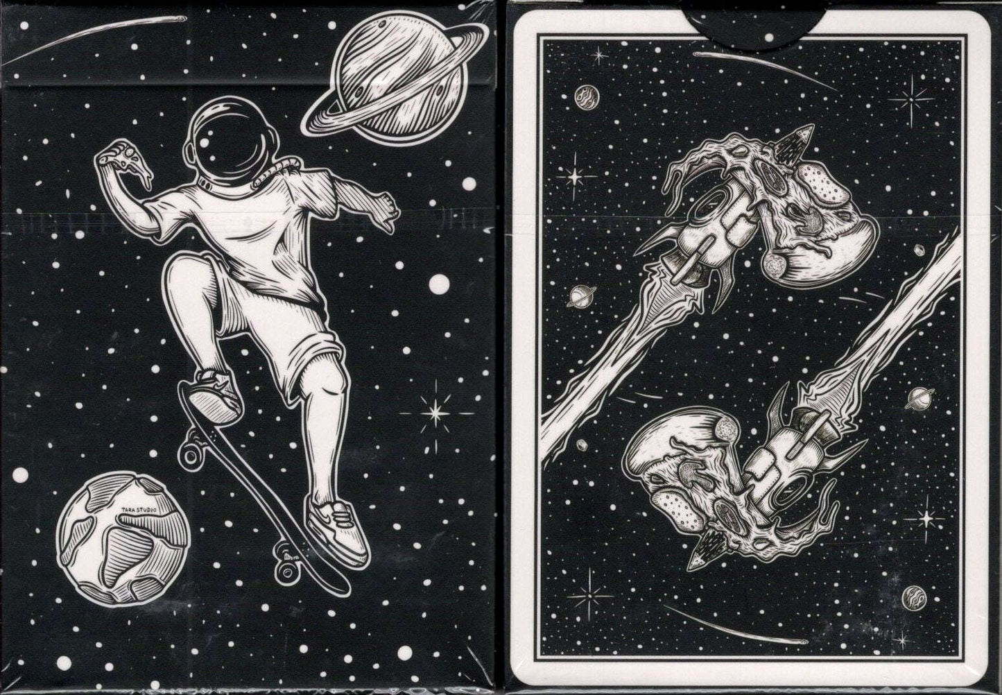 PlayingCardDecks.com-Space Pizza Marked Playing Cards WJPC