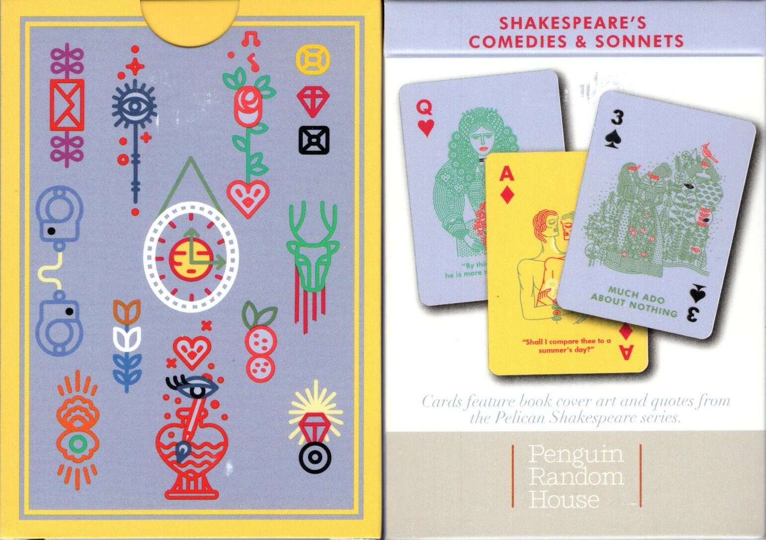 PlayingCardDecks.com-Shakespeare's Comedies & Sonnets Playing Cards NYPC