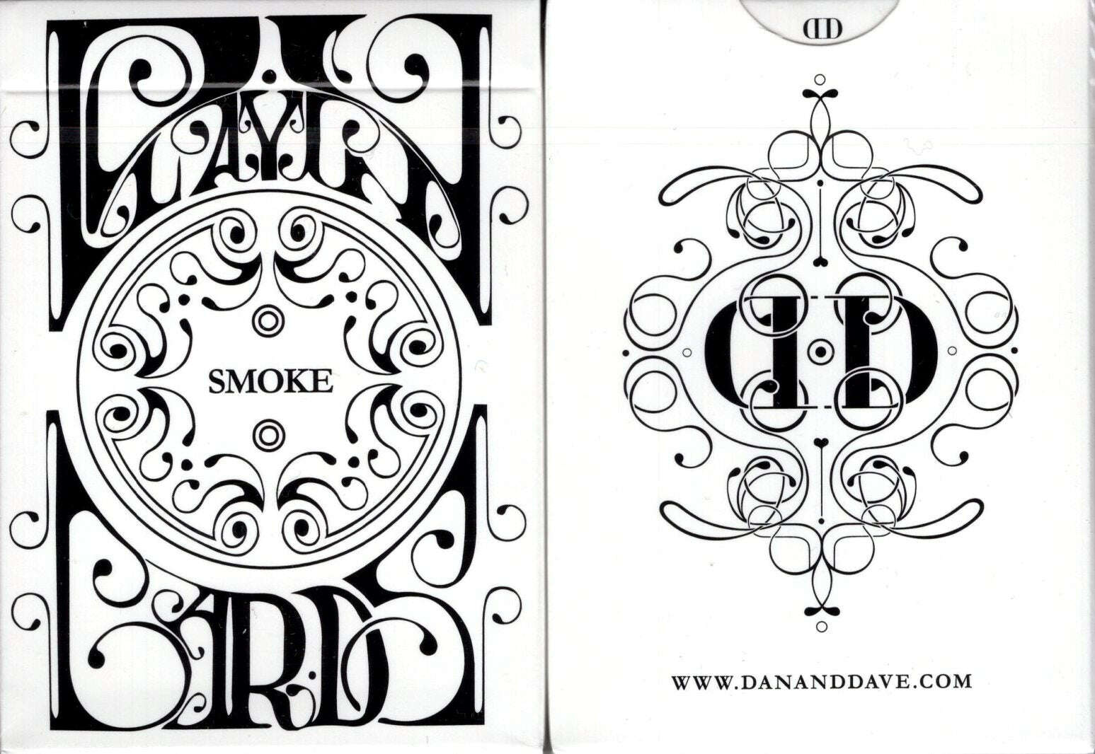 PlayingCardDecks.com-Smoke & Mirrors v8 White Playing Cards USPCC