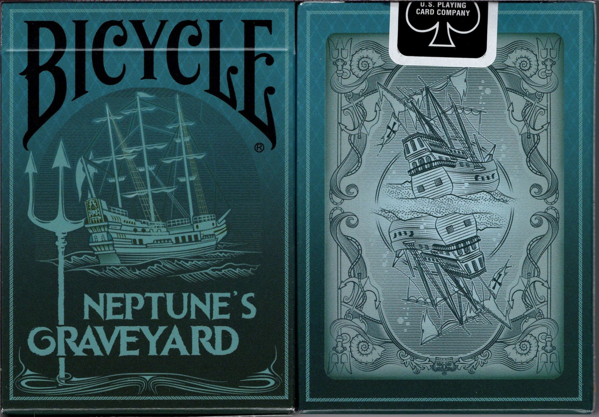 PlayingCardDecks.com-Neptune's Graveyard Bicycle Playing Cards: Ship