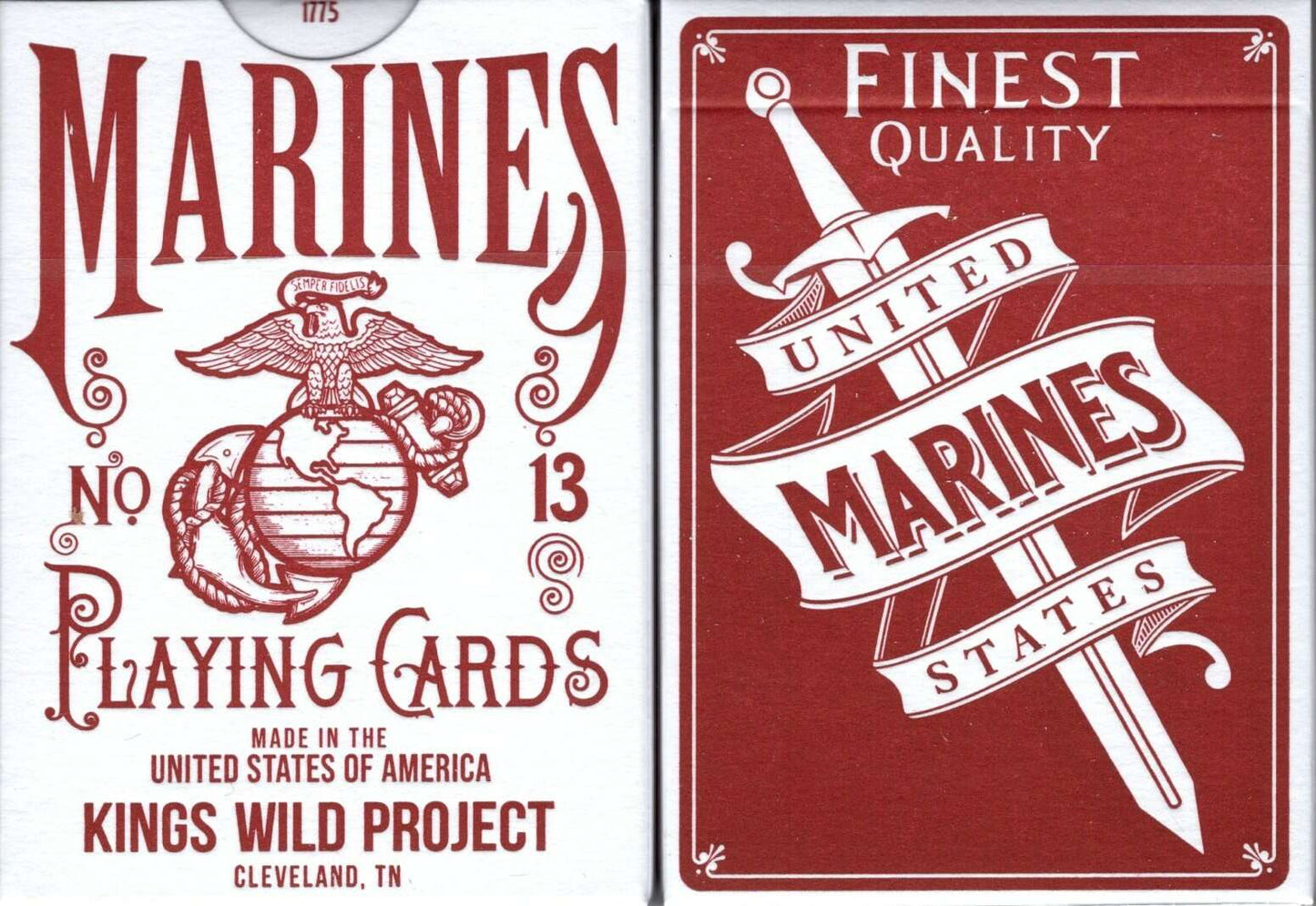 PlayingCardDecks.com-Marines Standard Playing Cards USPCC