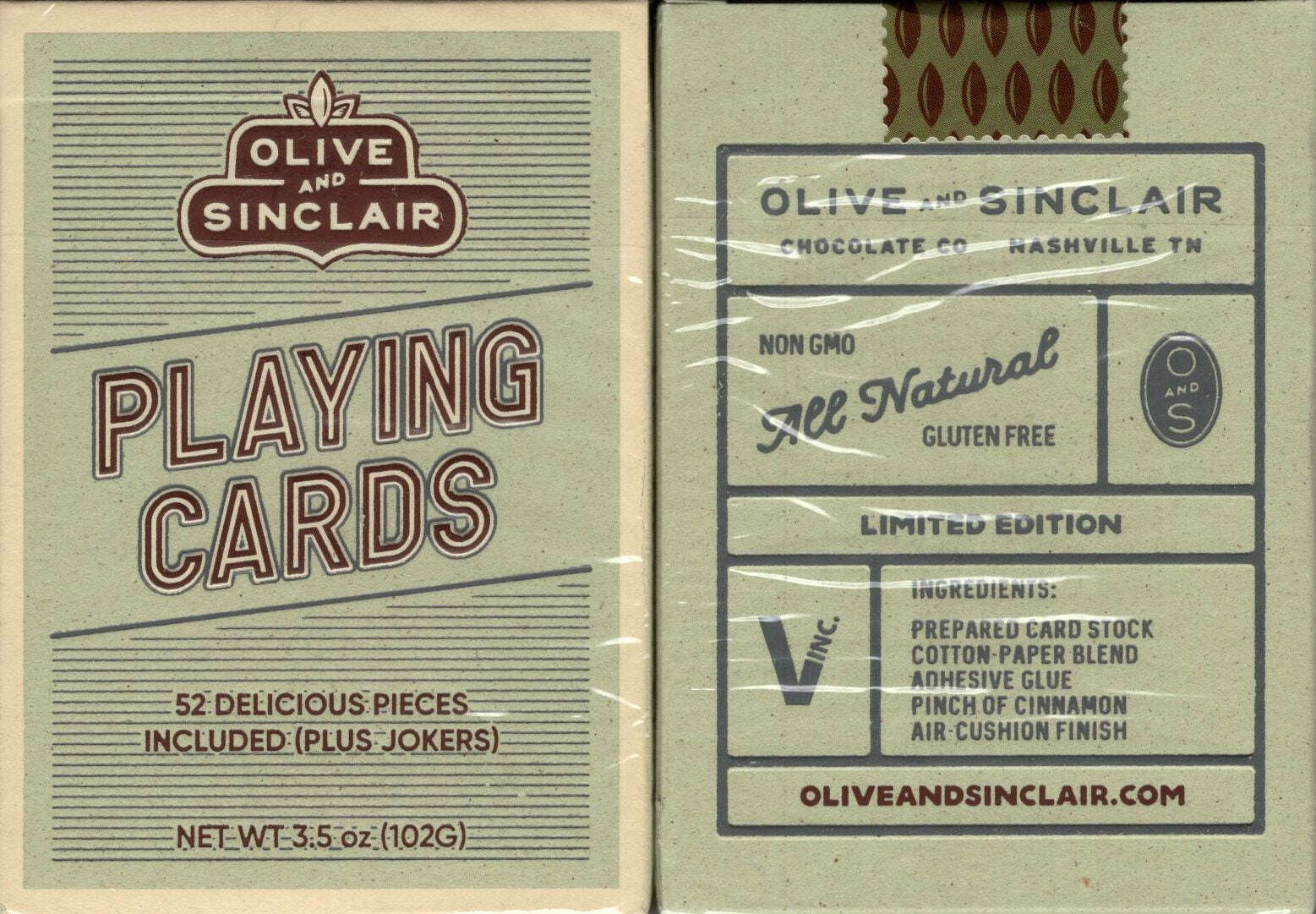 PlayingCardDecks.com-Olive and Sinclair Playing Cards Cartamundi