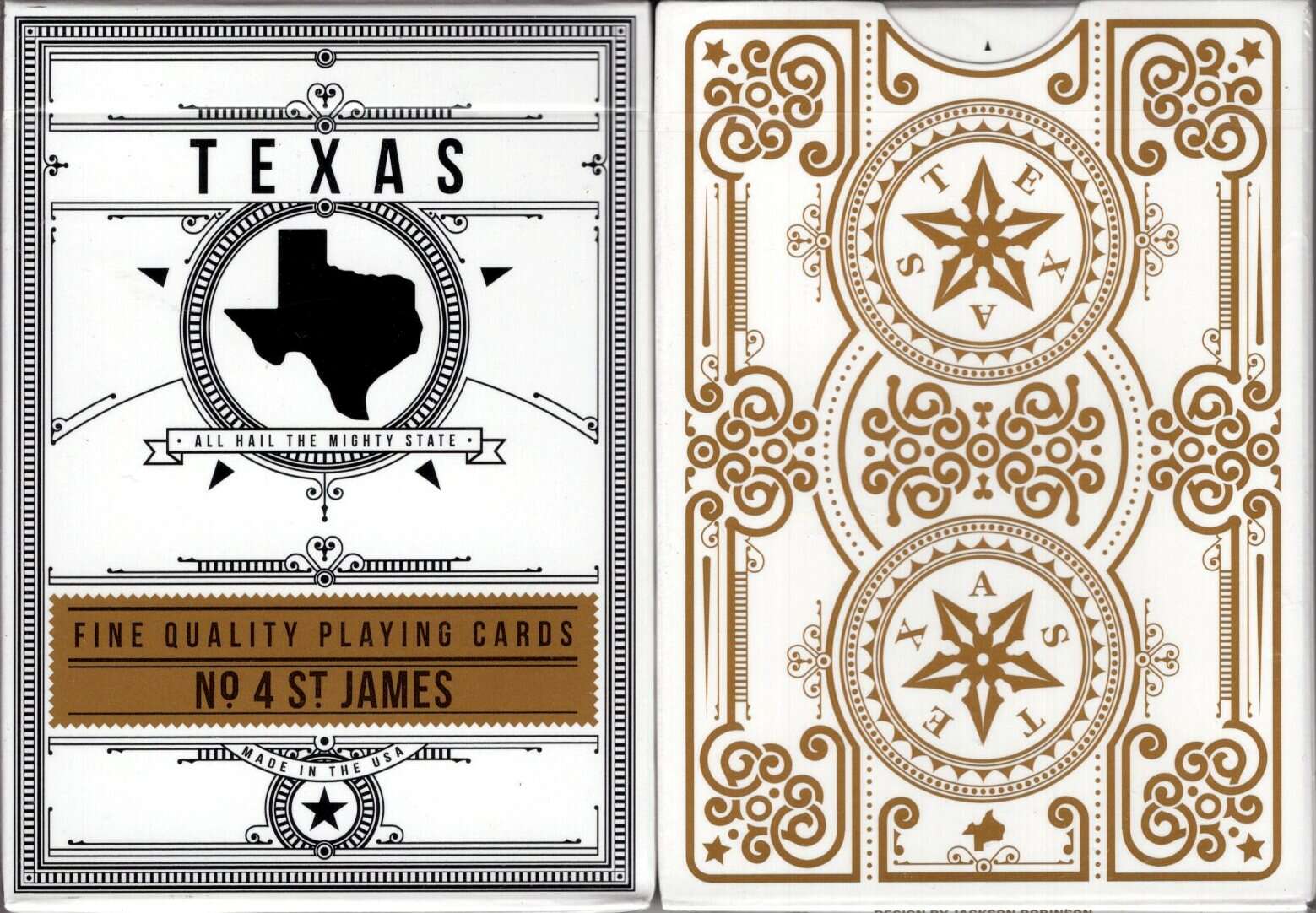 PlayingCardDecks.com-No. 4 St. James Texas Playing Cards White
