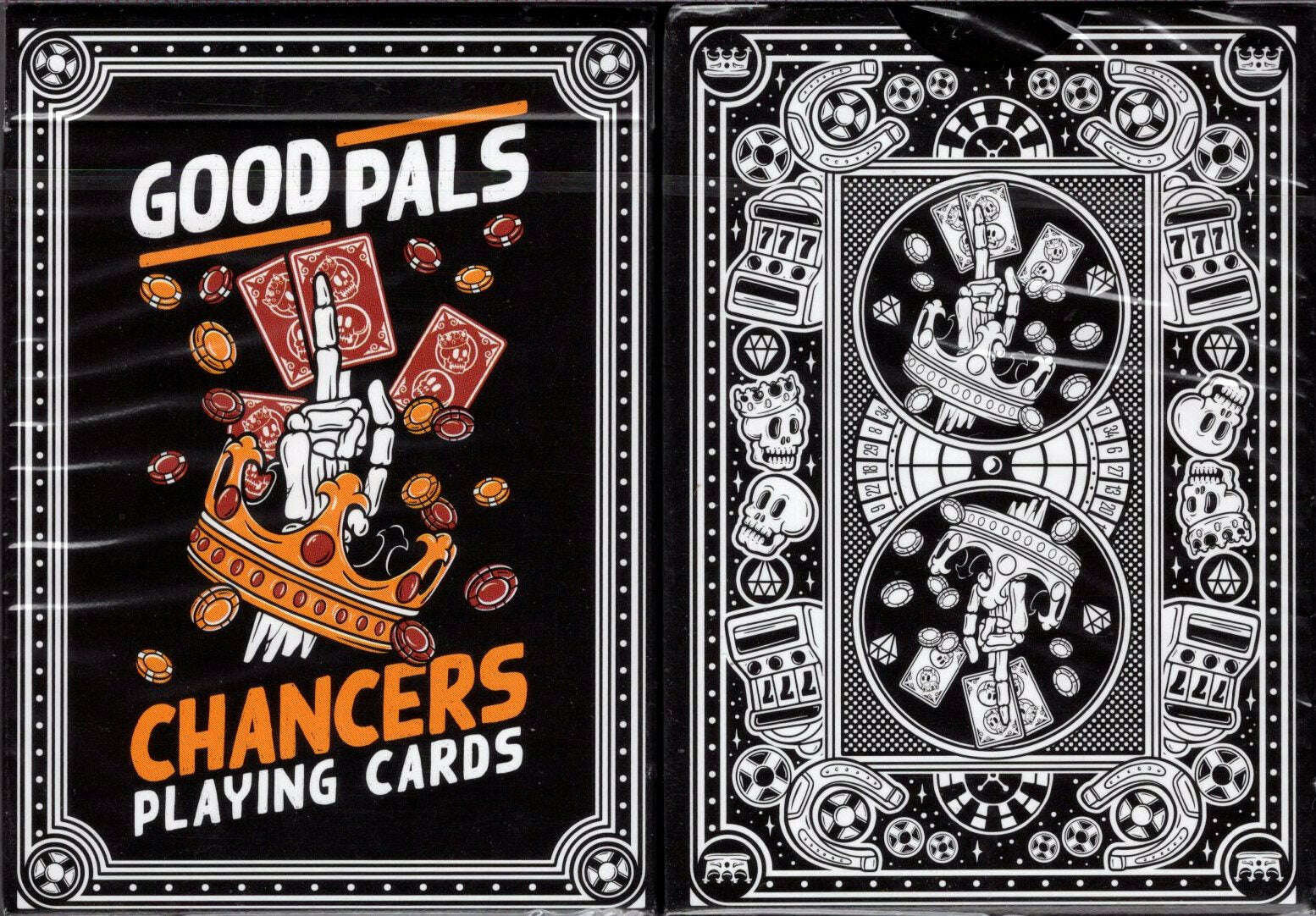 PlayingCardDecks.com-Chancers Playing Cards Black Edition USPCC