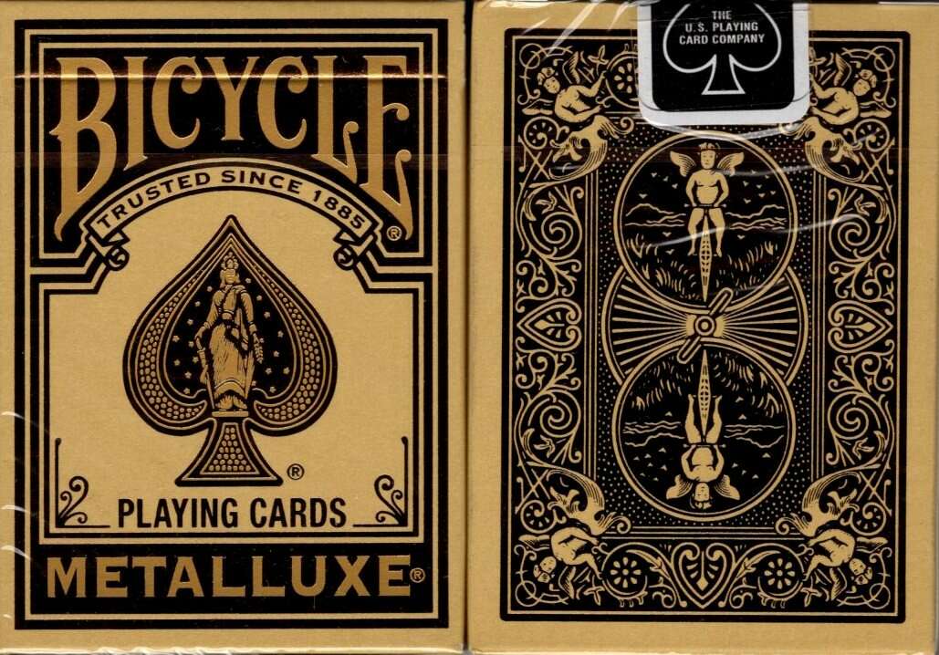 PlayingCardDecks.com-Bicycle Metalluxe Gold Playing Cards