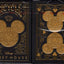 PlayingCardDecks.com-Disney Mickey Mouse Inspired Black and Gold Bicycle Playing Cards