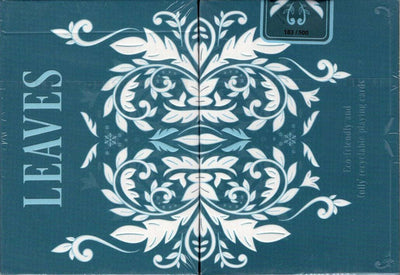 PlayingCardDecks.com-Leaves Winter Blue Playing Cards DCHC