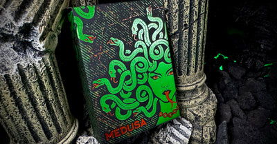 Medusa Playing Cards - Holographic Foil + Ultra Green Edges