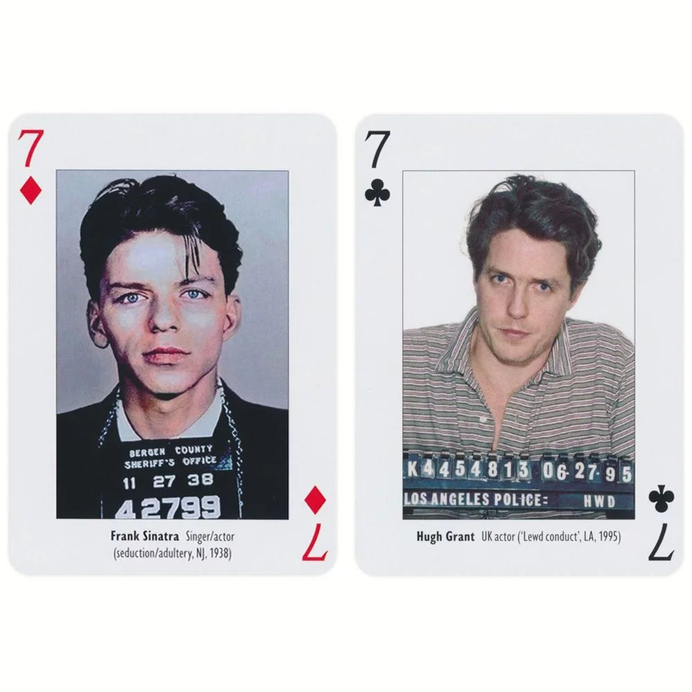 Mugshots Playing Cards by Piatnik - Deal with the Infamous and the Iconic