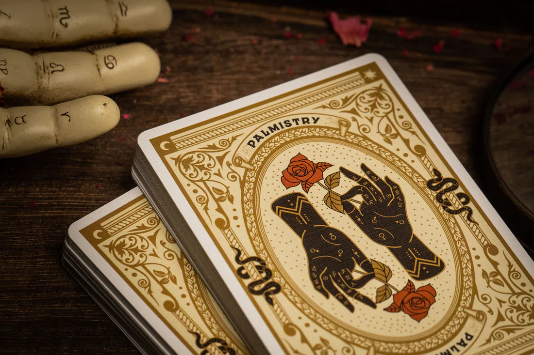 Palmistry Playing Cards Silver Golden Ivory Edition TWPCC