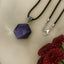 Lepidolite Hexagon Necklace