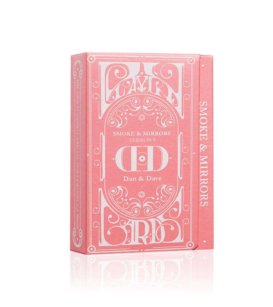 PlayingCardDecks.com-Smoke & Mirrors v9 Pink Deluxe Playing Cards USPCC