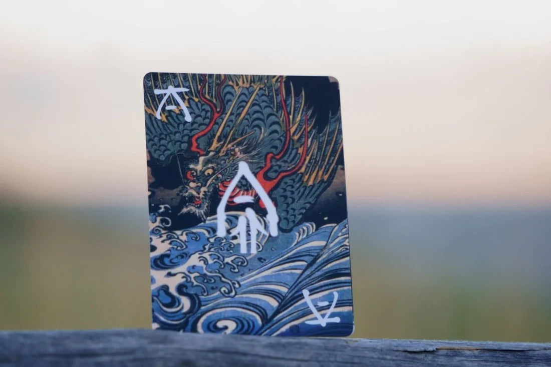 Japanese Rising Sun Rendition Rising Sun - Stunning Japanese Art USPCC – PlayingCardDecks.com