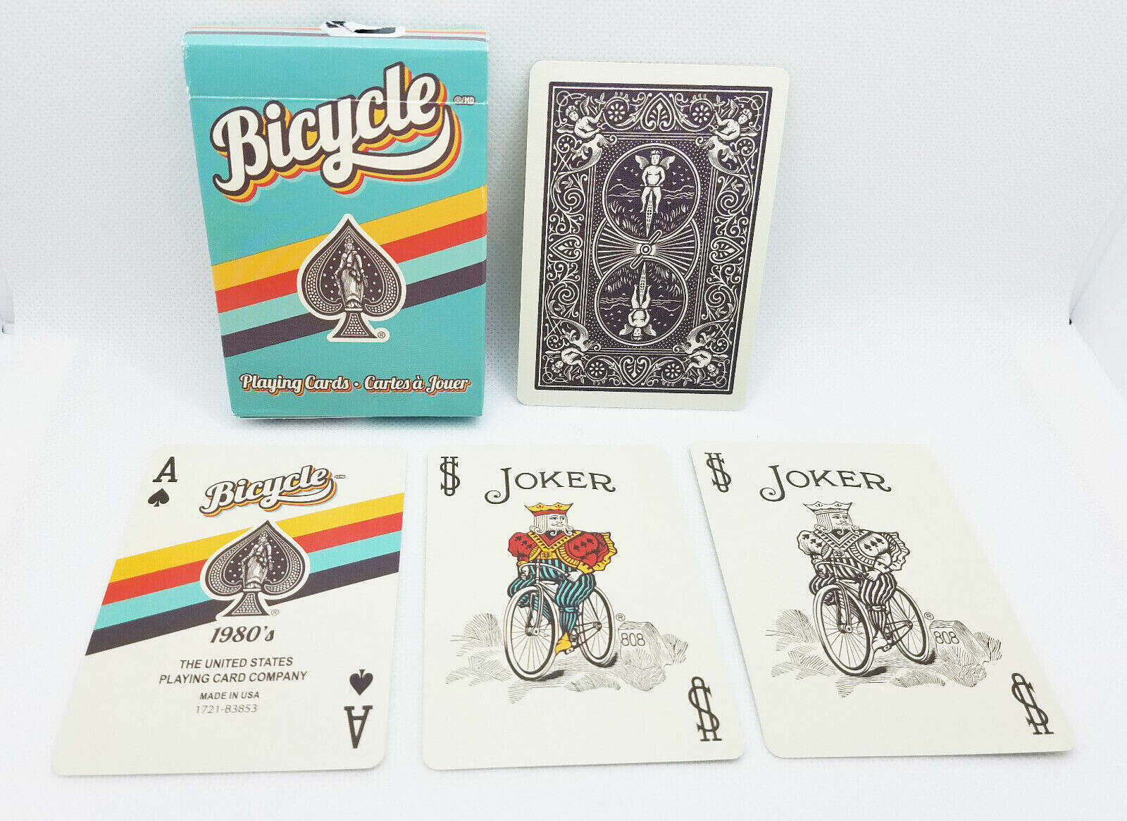 PlayingCardDecks.com-1980's Retro Bicycle Playing Cards 2 Deck Set