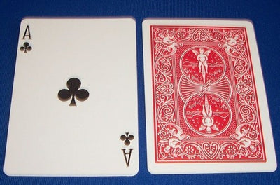 Red One-Way Forcing Deck - Ace of Clubs