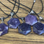 Lepidolite Hexagon Necklace