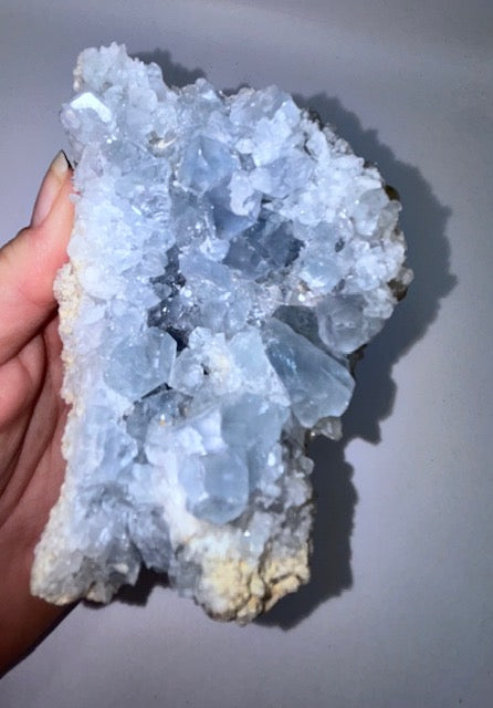 Large Blue Celestite Cluster