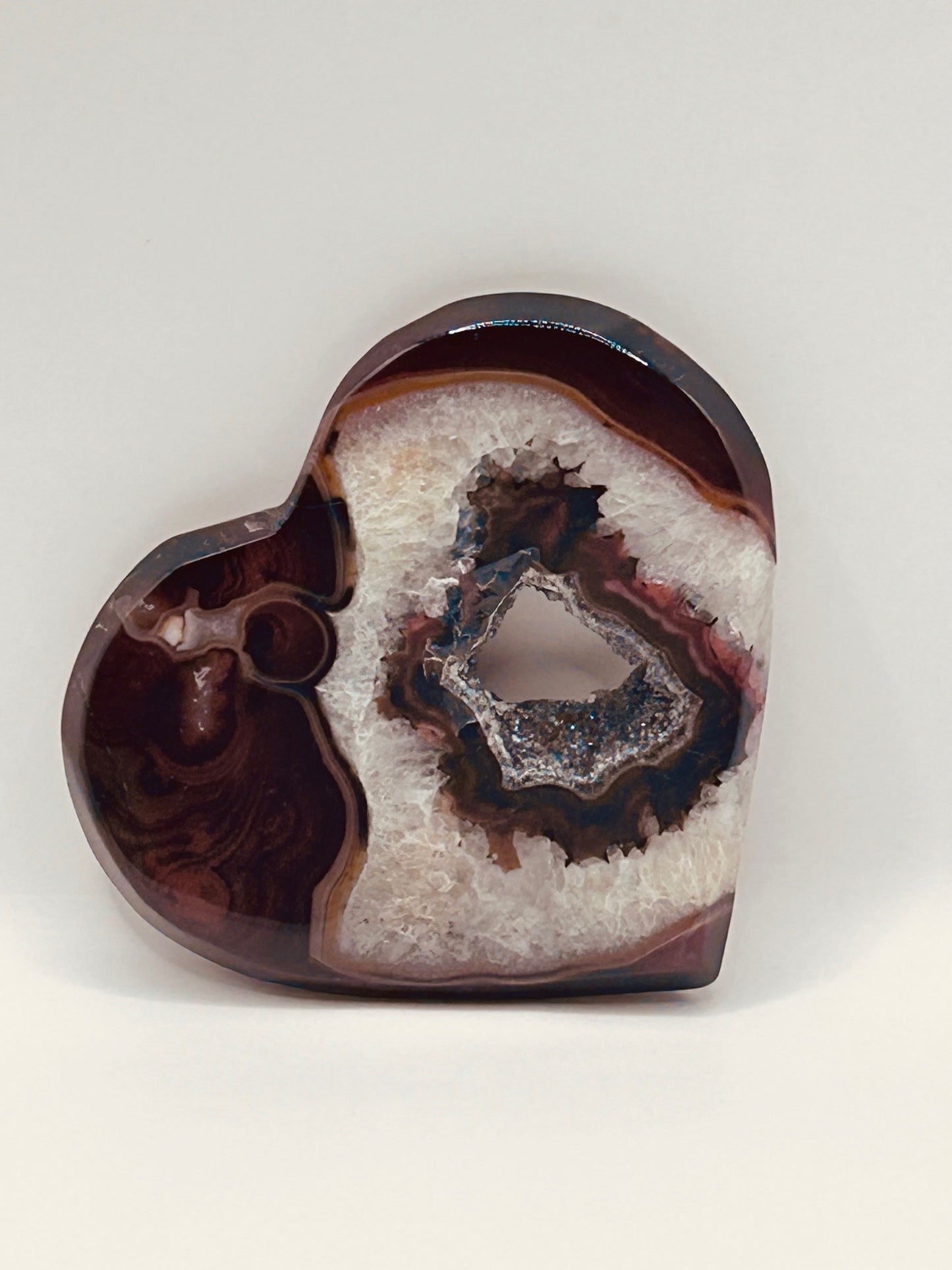 Sardonyx Heart w/Stand