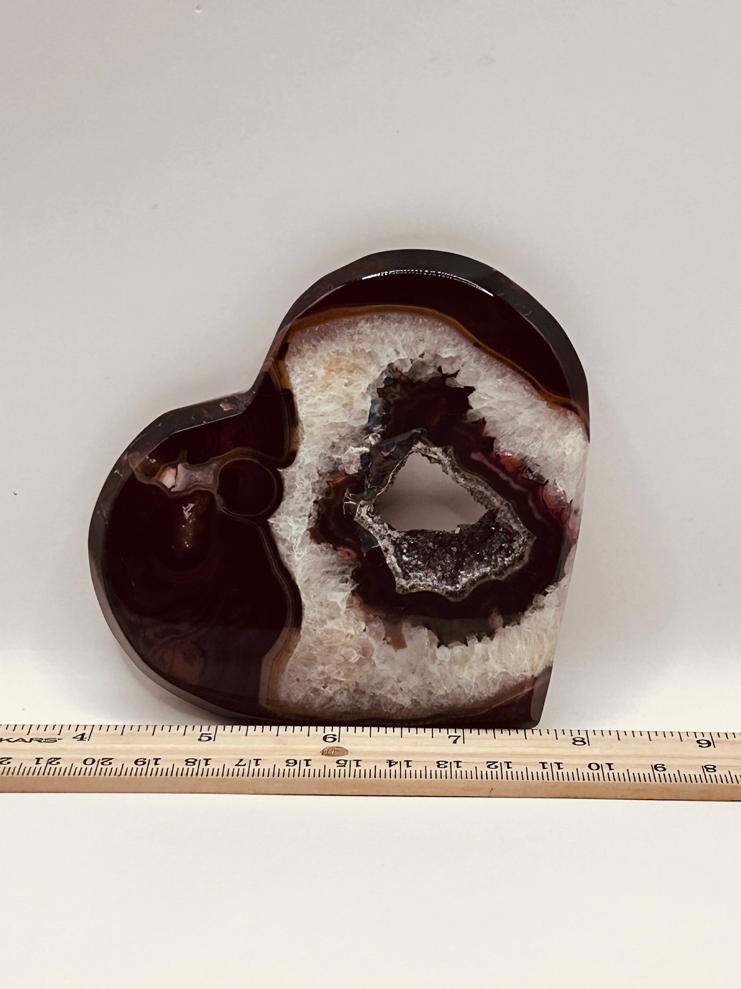Sardonyx Heart w/Stand
