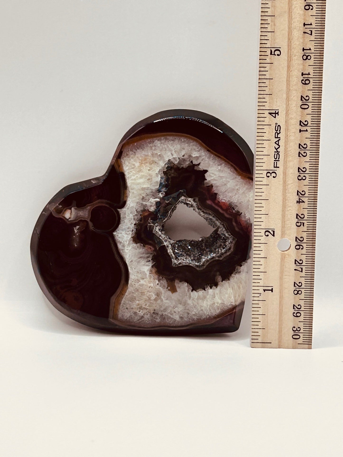 Sardonyx Heart w/Stand
