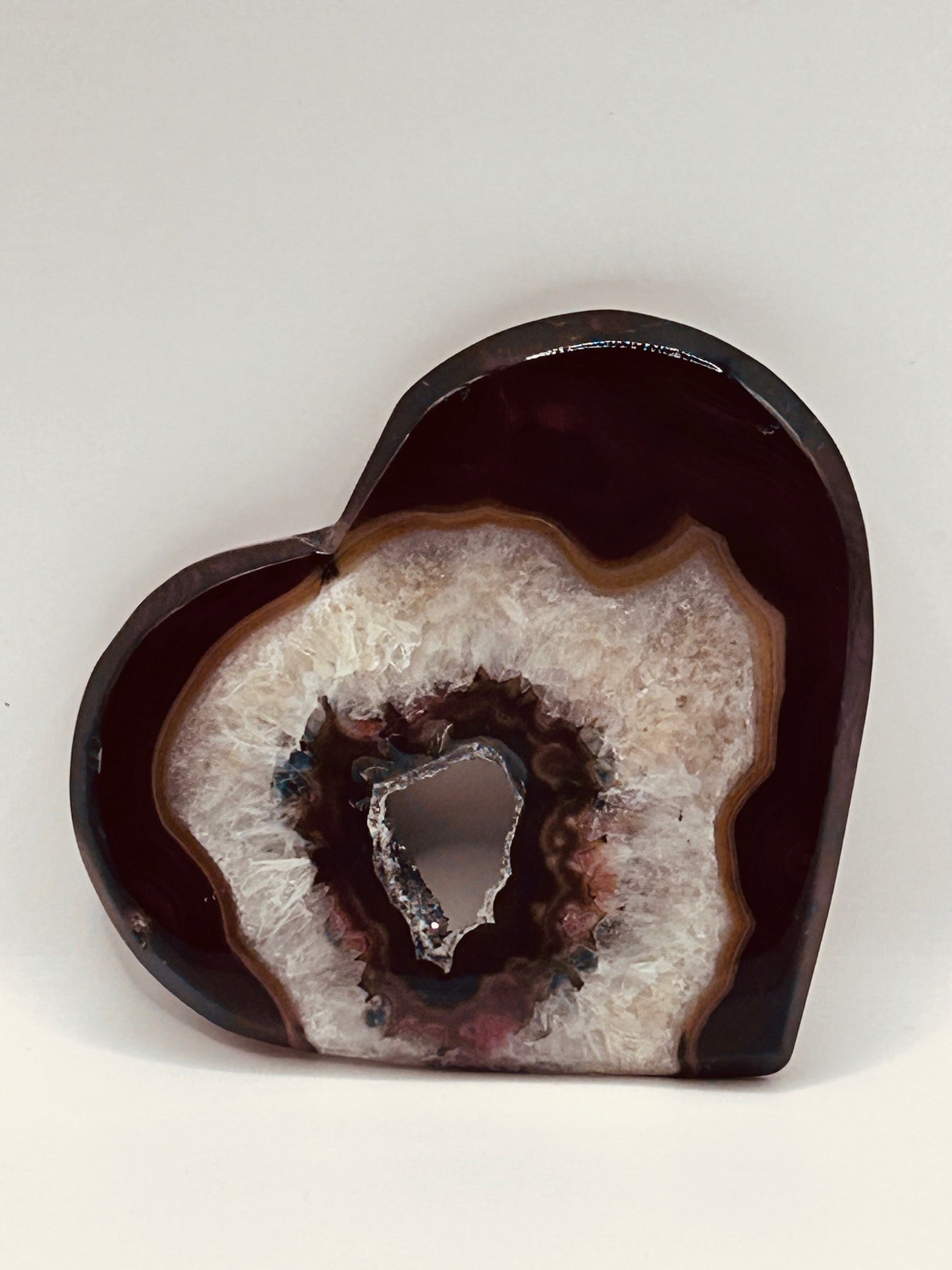 Sardonyx Heart w/Stand