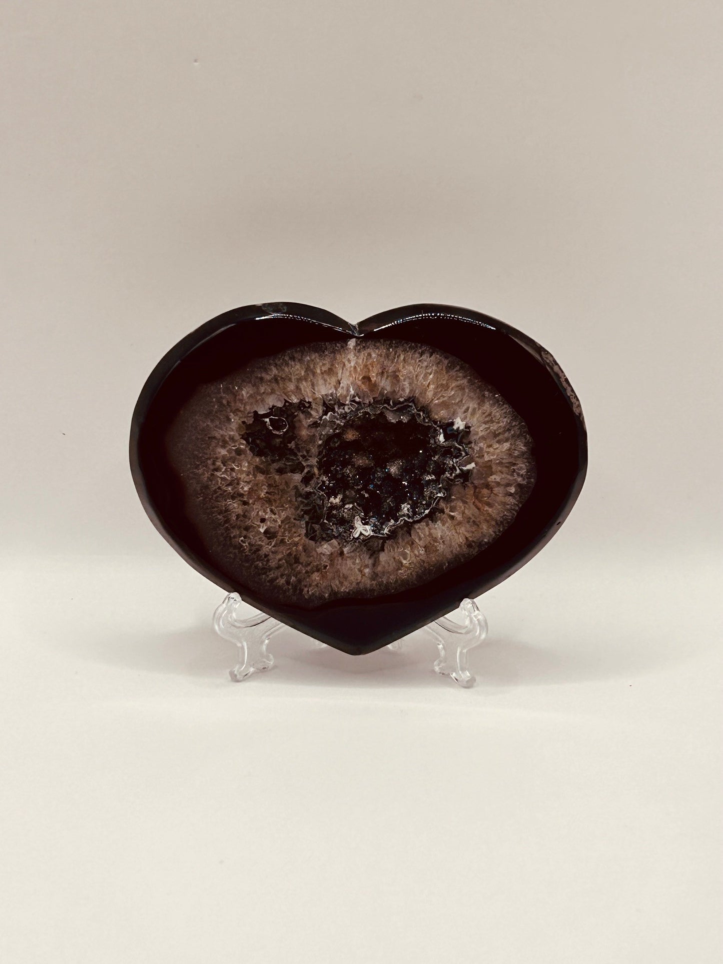 Sardonyx Heart w/Stand