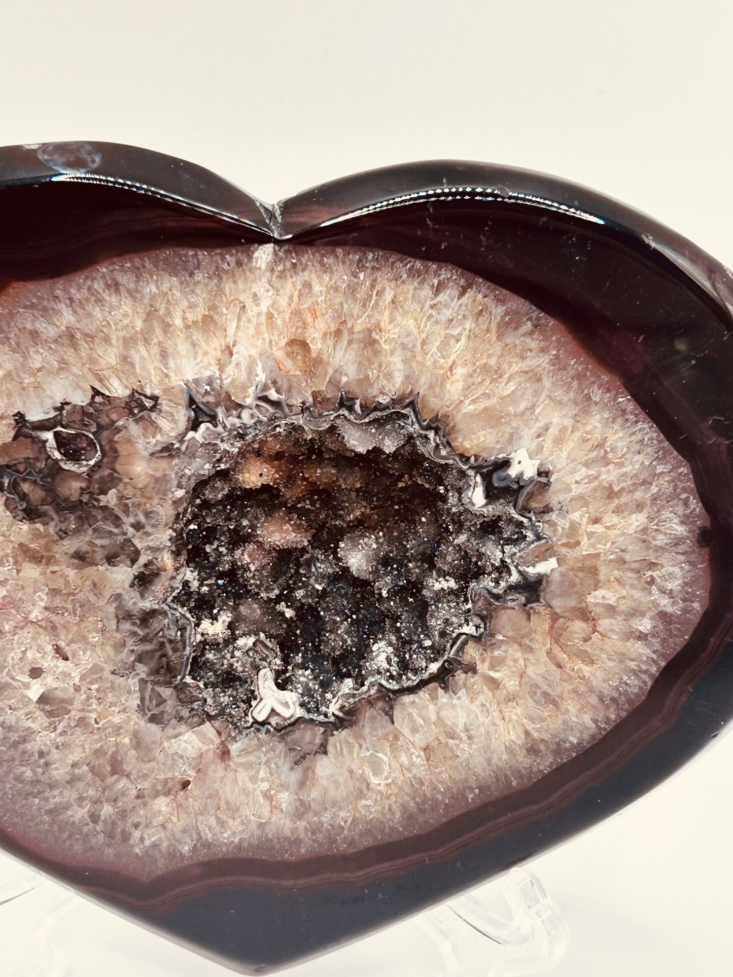 Sardonyx Heart w/Stand