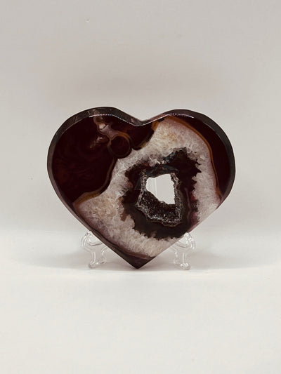 Sardonyx Heart w/Stand