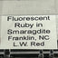 Fluorescent Ruby in Smaragdite