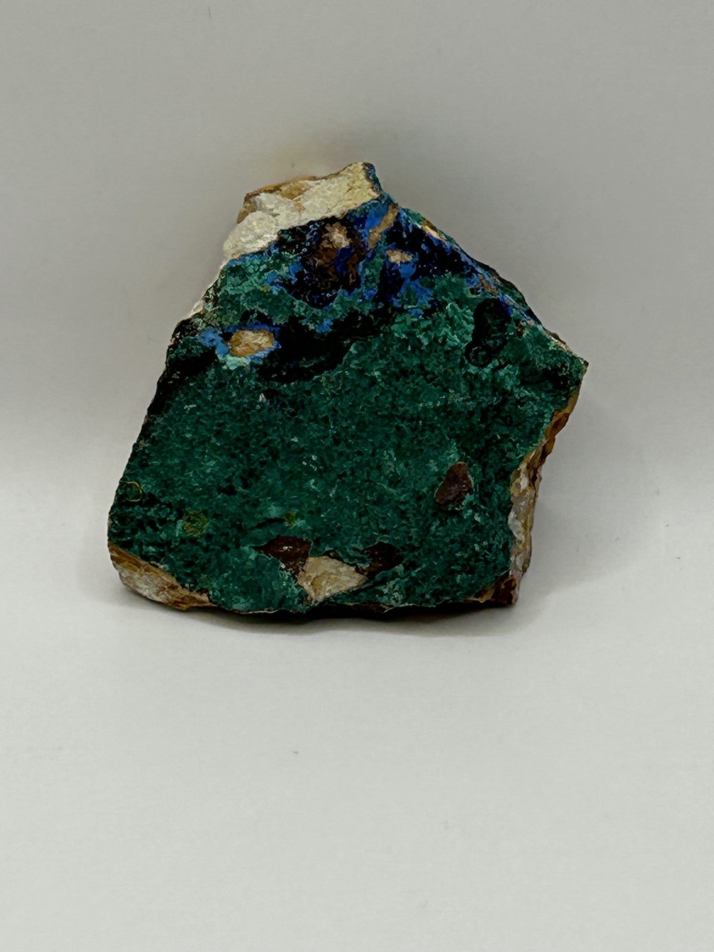 Azurite with Malachite