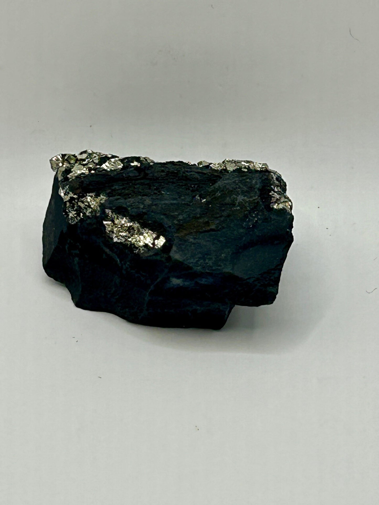 Shungite with Pyrite from Brazil