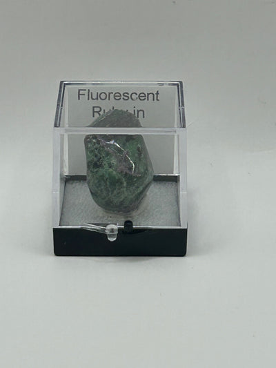 Fluorescent Ruby in Zoisite