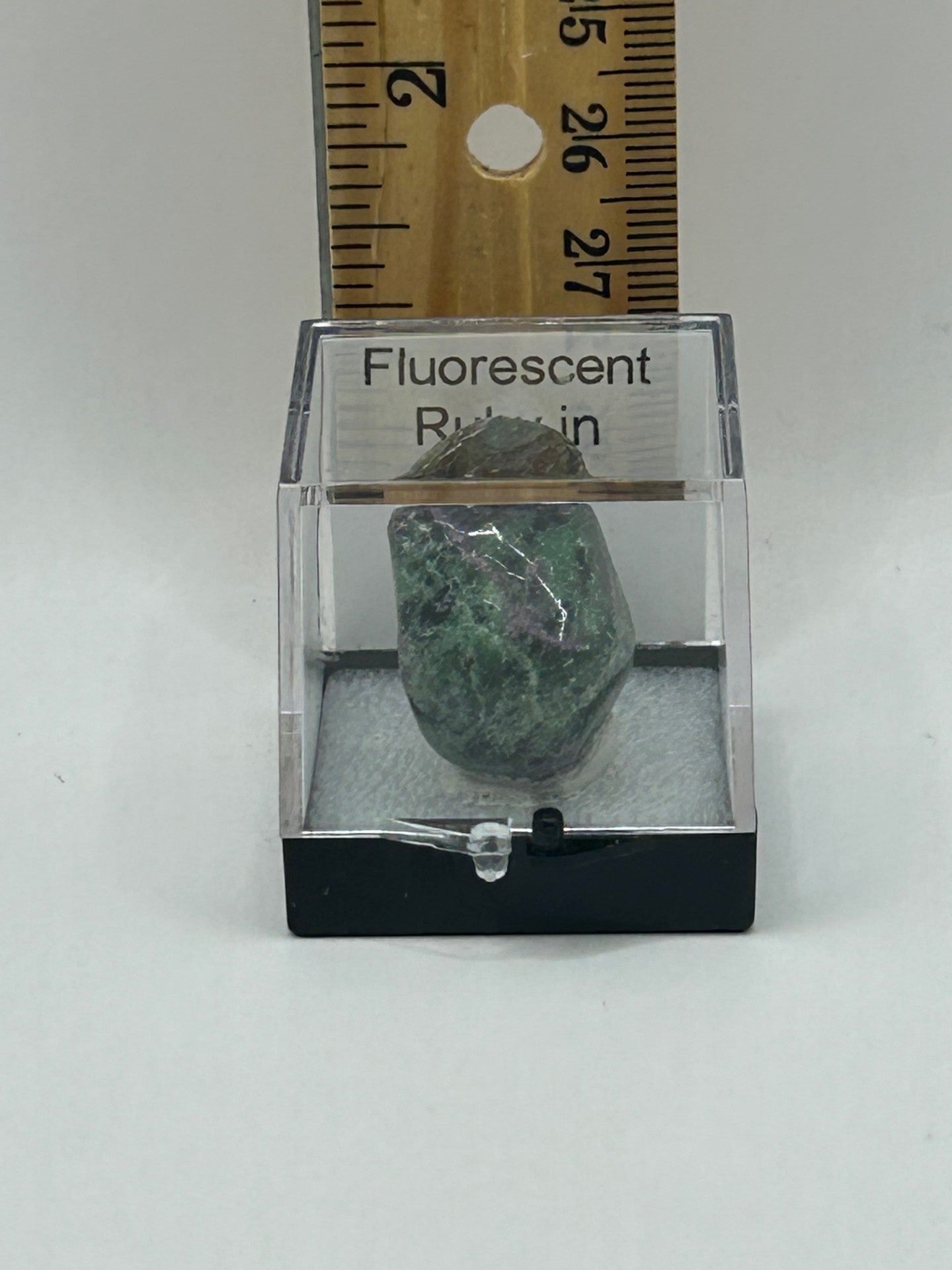 Fluorescent Ruby in Zoisite