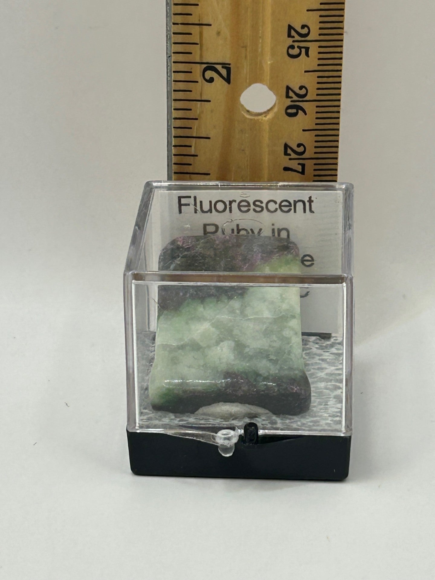 Fluorescent Ruby in Smaragdite