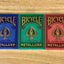 PlayingCardDecks.com-Metalluxe Bicycle Playing Cards: 3 Deck Set