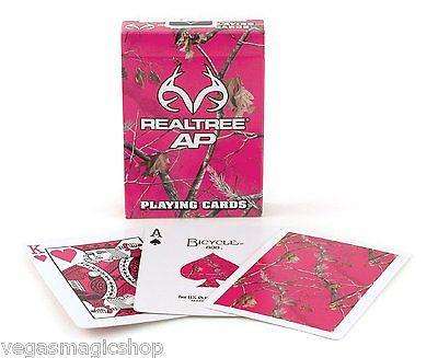 PlayingCardDecks.com-RealTree Pink Camo Playing Cards Deck USPCC