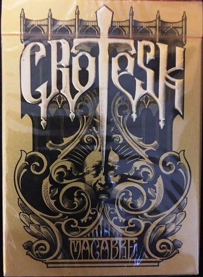 PlayingCardDecks.com-Grotesk Macabre Gold Playing Cards Deck EPCC