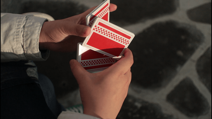 PlayingCardDecks.com-70's Racer Cardistry Playing Cards USPCC - Red & Blue