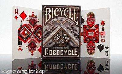 PlayingCardDecks.com-Robocycle Black Bicycle Playing Cards Deck