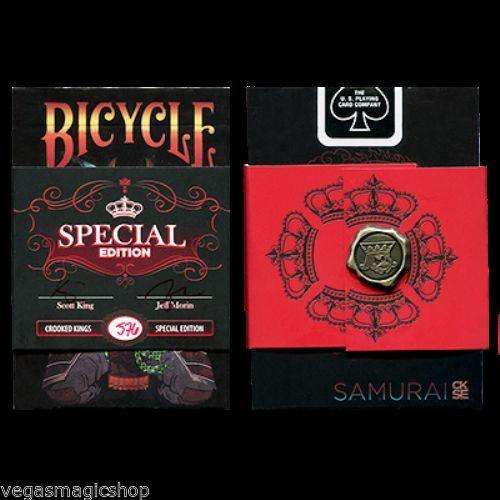 PlayingCardDecks.com-Feudal Samurai Numbered & Signed Sleeve Bicycle Playing Cards Deck