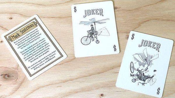 bicycle flying machines playing cards