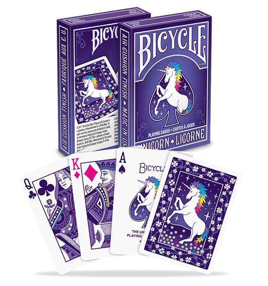 Unicorn Bicycle Playing Cards