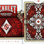 PlayingCardDecks.com-Ornate White Scarlet Playing Cards Deck USPCC