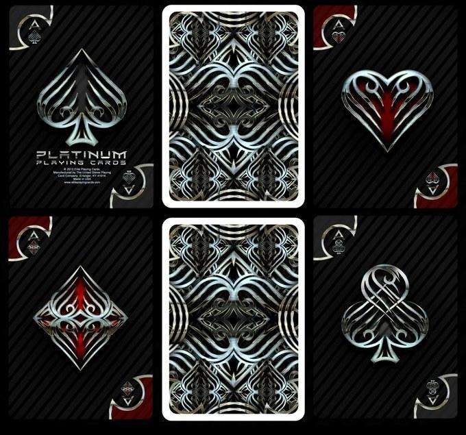 PlayingCardDecks.com-Platinum Bicycle Playing Cards
