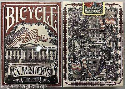 PlayingCardDecks.com-US Presidents V2 Republican Red Bicycle Playing Cards Deck