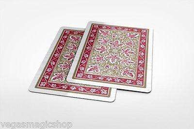 PlayingCardDecks.com-Leaf Back Red Gold Bicycle Playing Cards Deck