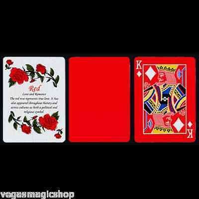 PlayingCardDecks.com-Reverse Fan Red Rose Back Tally-Ho Playing Cards Deck